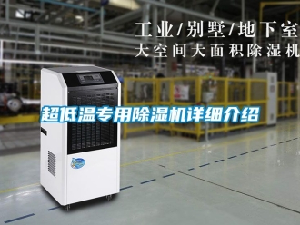 企业新闻超低温专用除湿机详细介绍