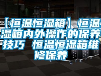 常见问题【恒温恒湿箱】恒温恒湿箱内外操作的保养技巧 恒温恒湿箱维修保养