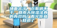 墙面出汗，衣服晒不干，回南天除湿法真的有效吗？看完你就知道了