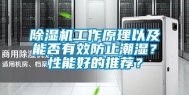 除湿机工作原理以及能否有效防止潮湿？性能好的推荐？