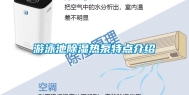 游泳池除湿热泵特点介绍