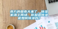 南方的回南天来了，除湿机派上用场，你知道除湿机如何除湿吗？