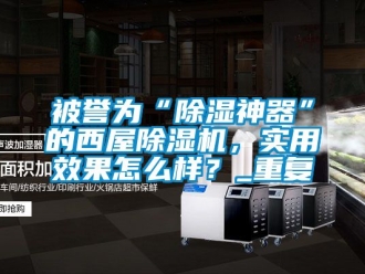 企业新闻被誉为“除湿神器”的西屋除湿机，实用效果怎么样？_重复