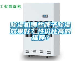 行业新闻除湿机哪些牌子除湿效果好？性价比高的推荐？