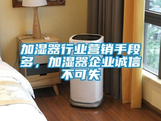 行业新闻加湿器行业营销手段多，加湿器企业诚信不可失