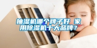抽湿机哪个牌子好 家用除湿机十大品牌？