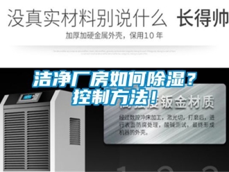 企业新闻洁净厂房如何除湿？控制方法！