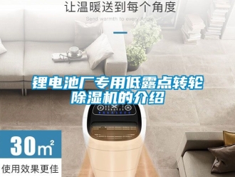 常见问题锂电池厂专用低露点转轮除湿机的介绍