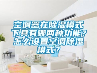 行业新闻空调器在除湿模式下具有哪两种功能？怎么设置空调除湿模式？