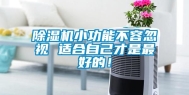 除湿机小功能不容忽视 适合自己才是最好的！