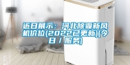 近日展示：河北除霾新风机价位(2022已更新)(今日／服务)