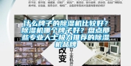 什么牌子的除湿机比较好？除湿机哪个牌子好？盘点那些专业人士极力推荐的除湿机品牌