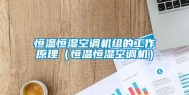 恒温恒湿空调机组的工作原理（恒温恒湿空调机）