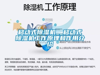 行业新闻移动式除湿机__移动式除湿机工作原理和作用介绍