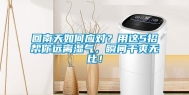 回南天如何应对？用这5招帮你远离湿气，瞬间干爽无比！