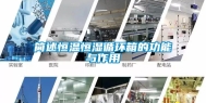 简述恒温恒湿循环箱的功能与作用