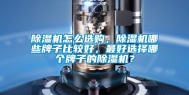 除湿机怎么选购，除湿机哪些牌子比较好，最好选择哪个牌子的除湿机？