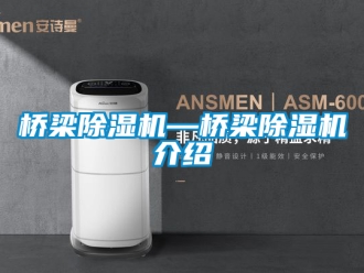行业新闻桥梁除湿机—桥梁除湿机介绍