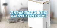 最好的除湿机品牌（除湿机哪个牌子好性价比高）
