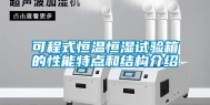 可程式恒温恒湿试验箱的性能特点和结构介绍