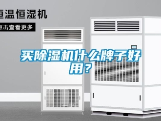 行业新闻买除湿机什么牌子好用？