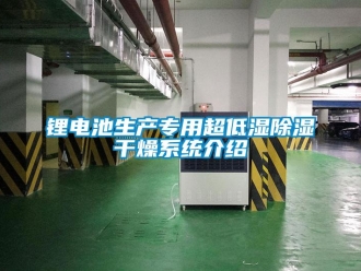 行业新闻锂电池生产专用超低湿除湿干燥系统介绍