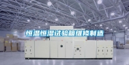 恒温恒湿试验箱维修制造