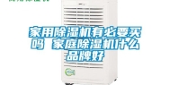家用除湿机有必要买吗 家庭除湿机什么品牌好