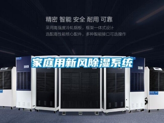 行业新闻家庭用新风除湿系统