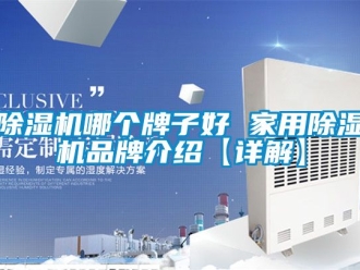 企业新闻除湿机哪个牌子好 家用除湿机品牌介绍【详解】