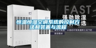 恒温恒湿空调系统的控制方法和装置与流程