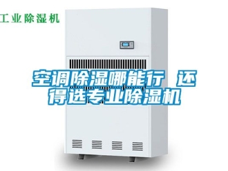 行业新闻空调除湿哪能行 还得选专业除湿机