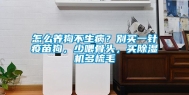 怎么养狗不生病？别买一针疫苗狗，少喂骨头，买除湿机多梳毛