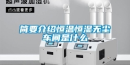 简要介绍恒温恒湿无尘车间是什么