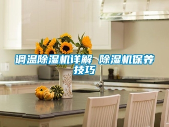 行业新闻调温除湿机详解 除湿机保养技巧