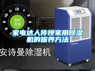 常见问题家电达人传授家用除湿机的保养方法