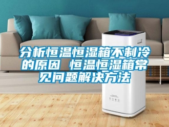 知识百科分析恒温恒湿箱不制冷的原因 恒温恒湿箱常见问题解决方法
