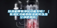 除湿机带有净化功能好吗？（有净化功能的除湿机可以当空净使用吗）