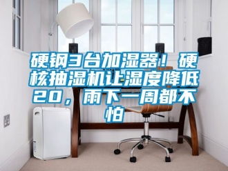 企业新闻硬钢3台加湿器！硬核抽湿机让湿度降低20，雨下一周都不怕