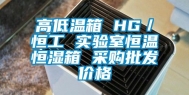 高低温箱 HG／恒工 实验室恒温恒湿箱 采购批发价格