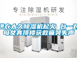 行业新闻烘衣太久除湿机起火 台一对母女奔顶楼获救痛哭失声