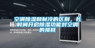 空调除湿和制冷的区别，长时间开启除湿功能对空调的损耗