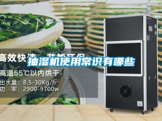 企业新闻抽湿机使用常识有哪些