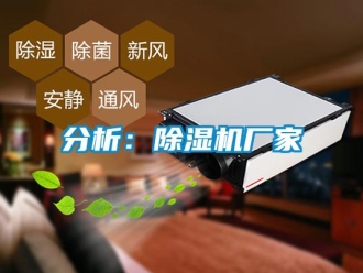 企业新闻分析：除湿机厂家
