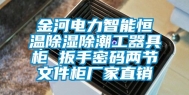 金河电力智能恒温除湿除潮工器具柜 扳手密码两节文件柜厂家直销