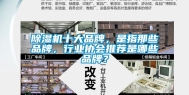 除湿机十大品牌，是指那些品牌，行业协会推荐是哪些品牌？