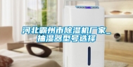 河北霸州市除湿机厂家_抽湿器型号选择