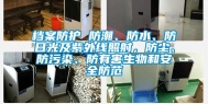 档案防护 防潮、防水、防日光及紫外线照射，防尘、防污染、防有害生物和安全防范