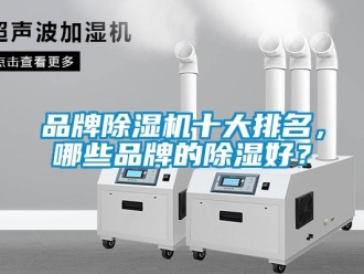 企业新闻品牌除湿机十大排名，哪些品牌的除湿好？