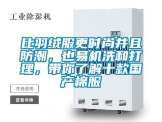 企业新闻比羽绒服更时尚并且防潮，也易机洗和打理，带你了解十款国产棉服